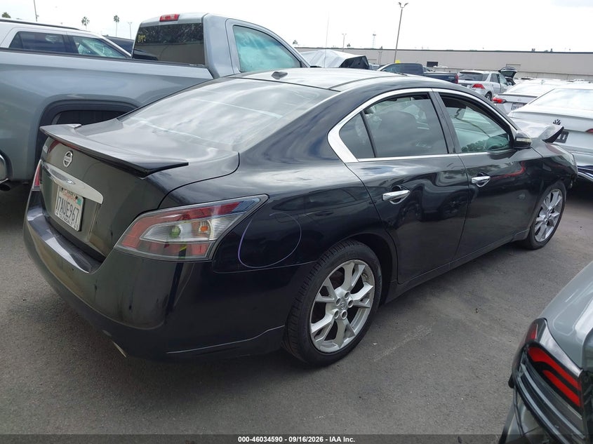 Vin: 1n4aa5ap1dc807891, lot: 46534009, nissan maxima 3.5 sv 20134