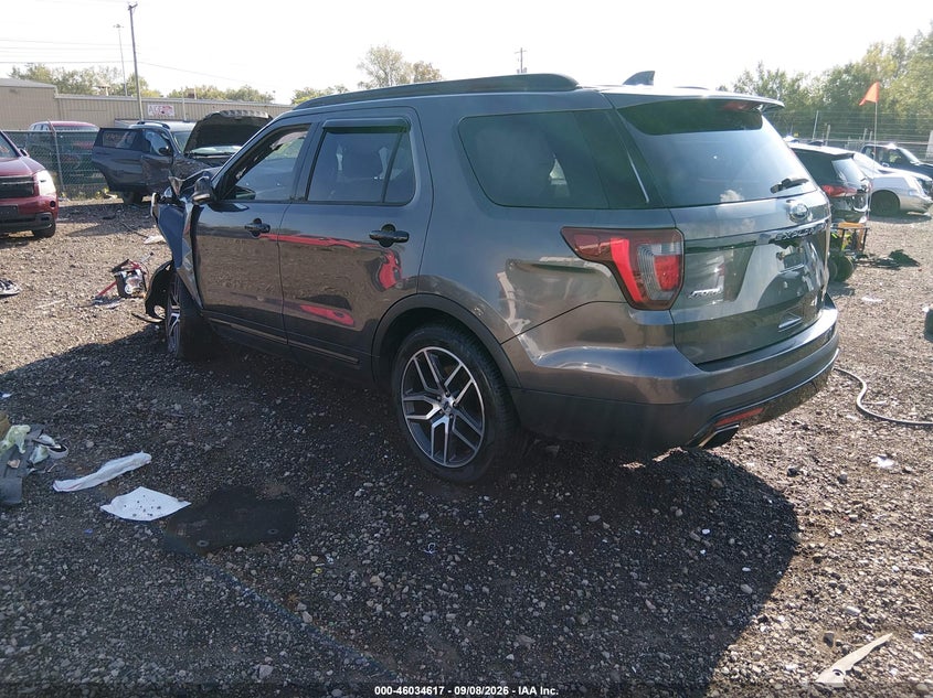 Vin: 1fm5k8gt0hge28146, lot: 46534036, ford explorer sport 20173