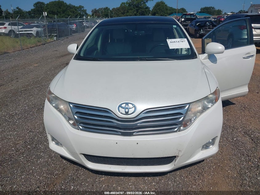 2012 TOYOTA VENZA SPORT UTILITY VEHICLE 3.5L V-6 DOHC, VVT, REGULAR , 268HP