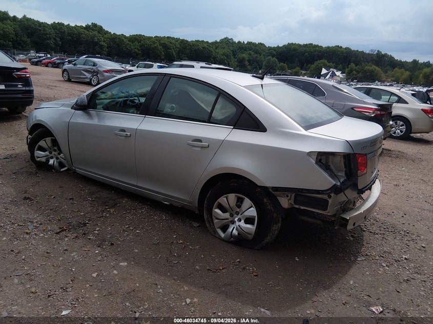 Vin: 1g1pc5sh9c7337177, lot: 46534164, chevrolet cruze ls 20123