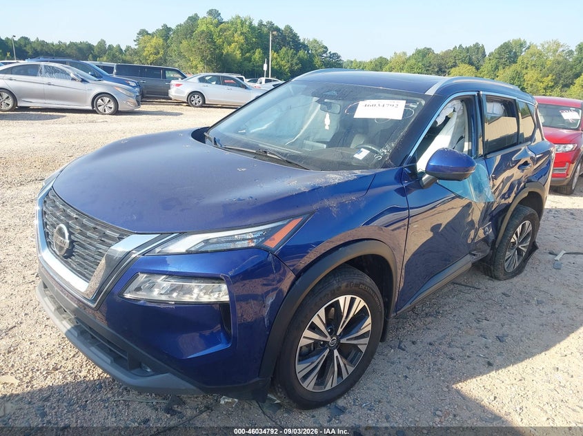 2021 Nissan Rogue Sv Fwd, Left Side, IAAI, VIN JN8AT3BA0MW000185 — photo 2