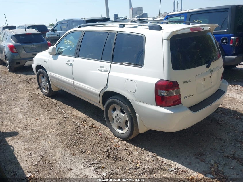 2005 TOYOTA HIGHLANDER SPORT UTILITY VEHICLE 3.3L V-6 DOHC, VVT, 230HP