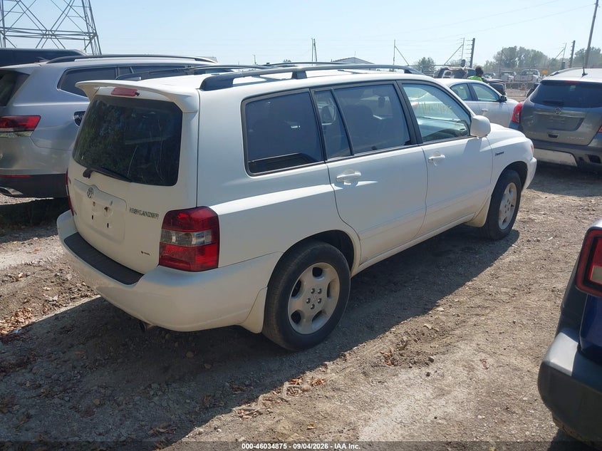 2005 TOYOTA HIGHLANDER SPORT UTILITY VEHICLE 3.3L V-6 DOHC, VVT, 230HP