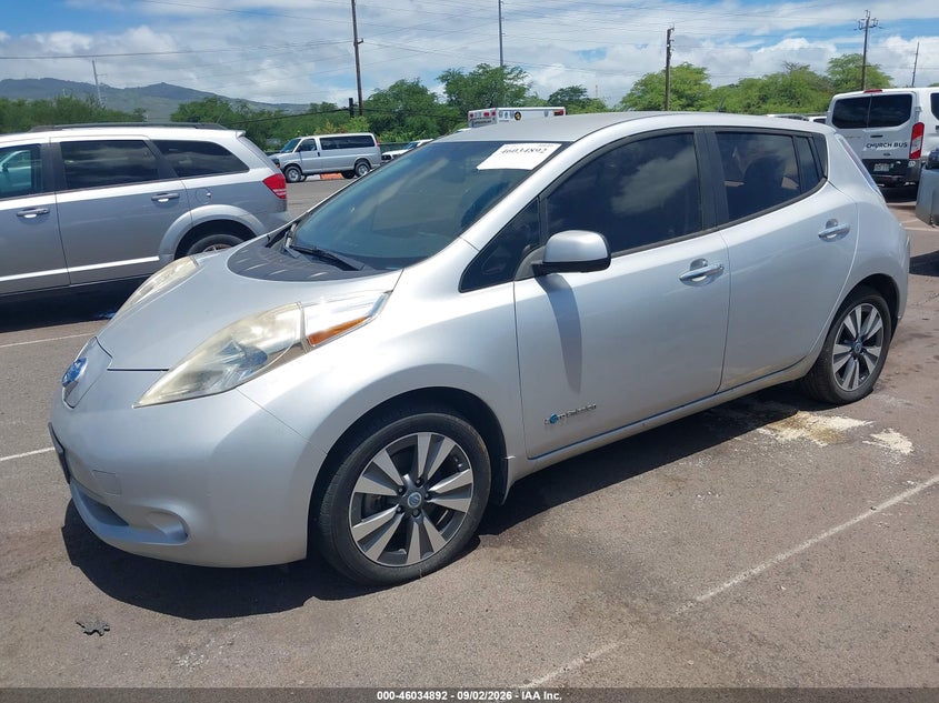 2014 NISSAN LEAF auction photo 2