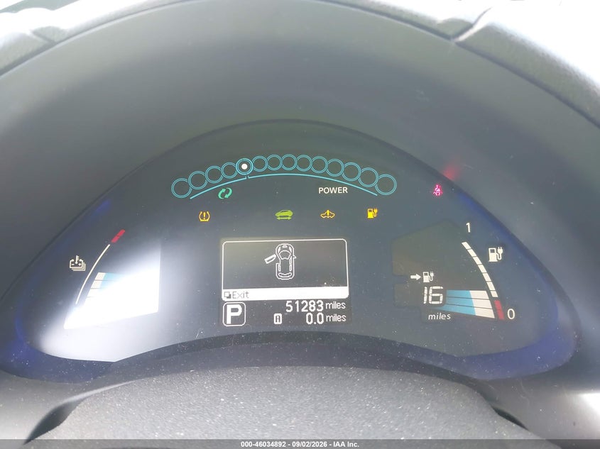 2014 NISSAN LEAF auction photo 7