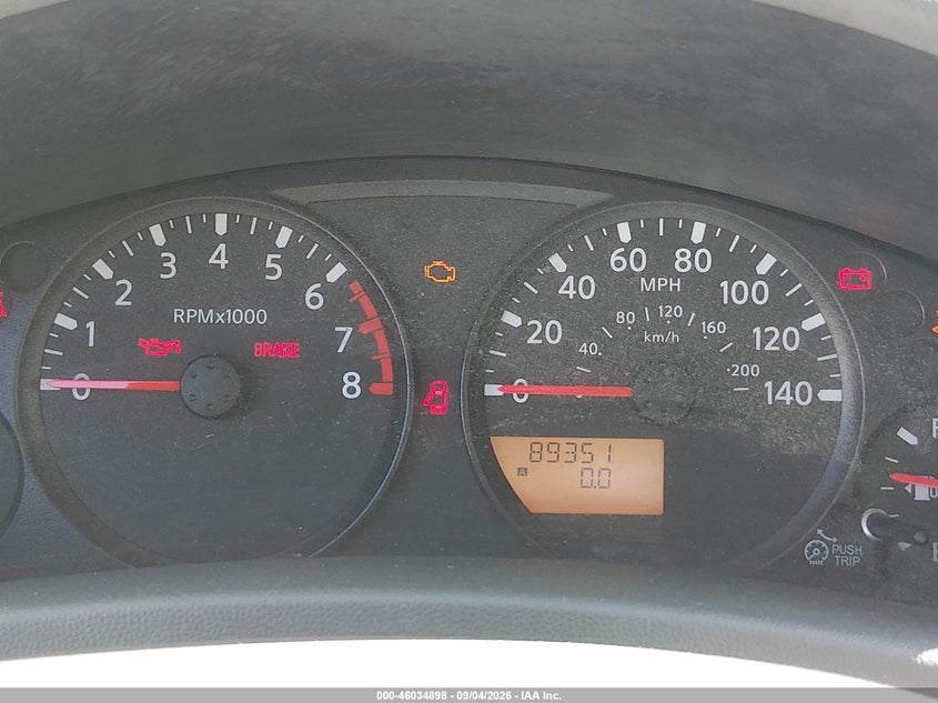 2012 NISSAN NAVARA (FRONTIER) PICKUP 2.5L I-4 DOHC, VVT, REGULAR , 152HP