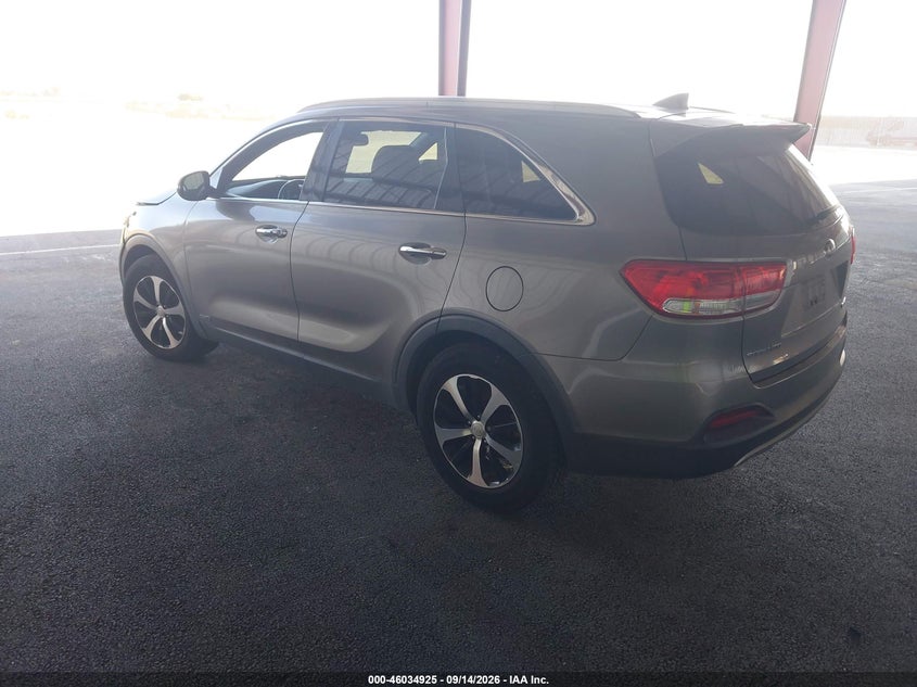 Vin: 5xyphda19gg032472, lot: 46534344, kia sorento 2.0t ex 20163