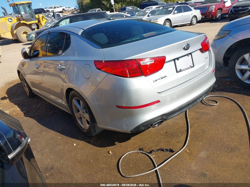 Vin: 5xxgm4a78eg266555, lot: 46534398, kia optima lx 20143