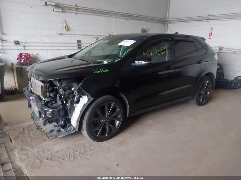 Vin: 2fmpk4ap8jbb90881, lot: 46534504, ford edge sport 20182