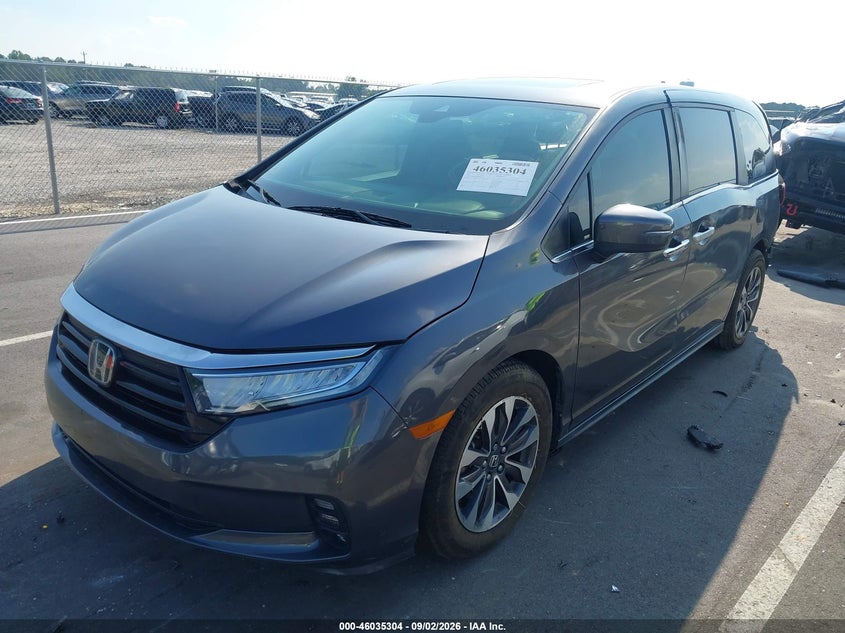 Vin: 5fnrl6h72mb000916, lot: 46534723, honda odyssey ex-l 20212