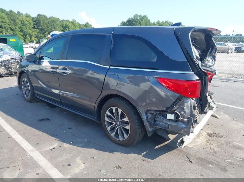 Vin: 5fnrl6h72mb000916, lot: 46534723, honda odyssey ex-l 20213
