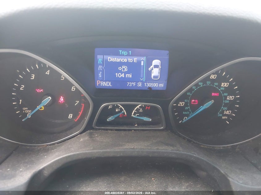 FORD FOCUS 2013 VIN 1FADP3K23DL240229