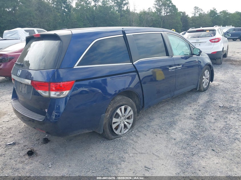 Vin: 5fnrl5h61fb112773, lot: 46534895, honda odyssey ex-l 20154