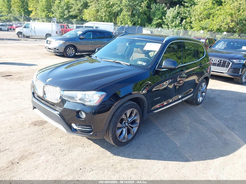 Vin: 5uxwx9c38h0t21942, lot: 46534978, bmw x3 xdrive28i 20172