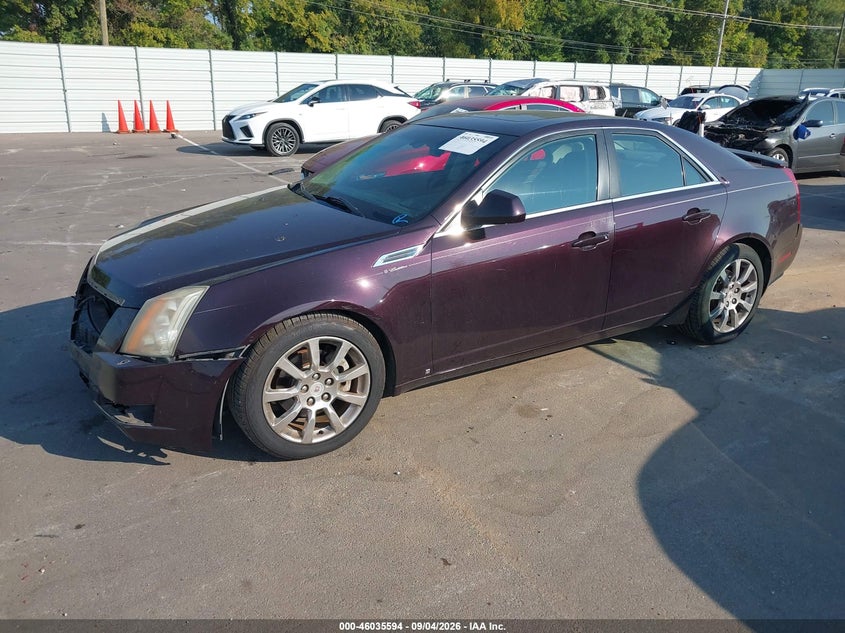 2008 Cadillac CTS, Удар спереду, IAAI, VIN 1G6DM577780113237 — фото 2