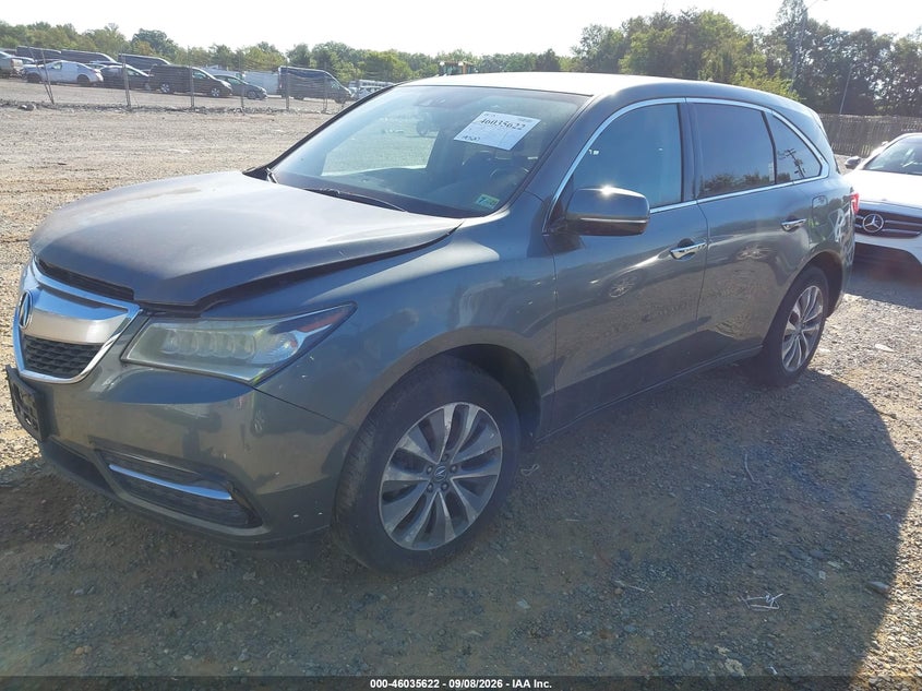 Vin: 5fryd4h48eb025158, lot: 46535041, acura mdx technology package 20142