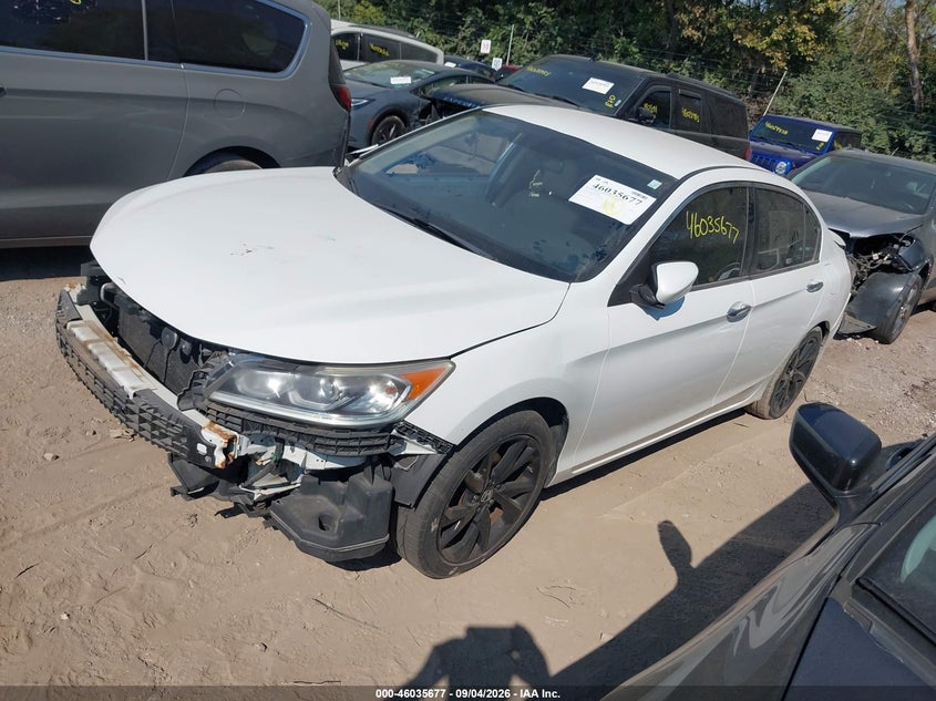 Vin: 1hgcr2f36ga169400, lot: 46535096, honda accord lx 20162