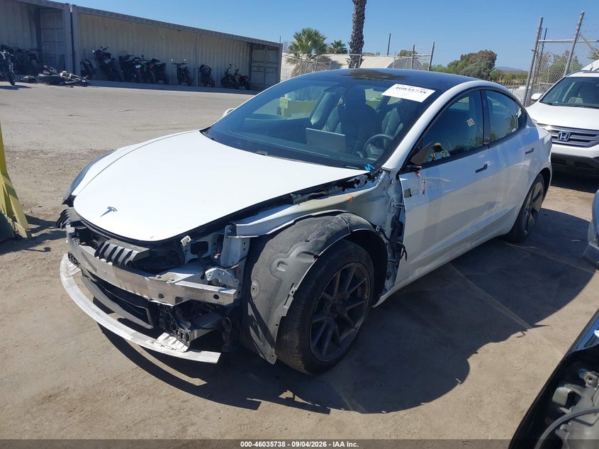 Vin: 5yj3e1ea2mf029724, lot: 46535157, tesla model 3 standard range plus rear-wheel drive 20212