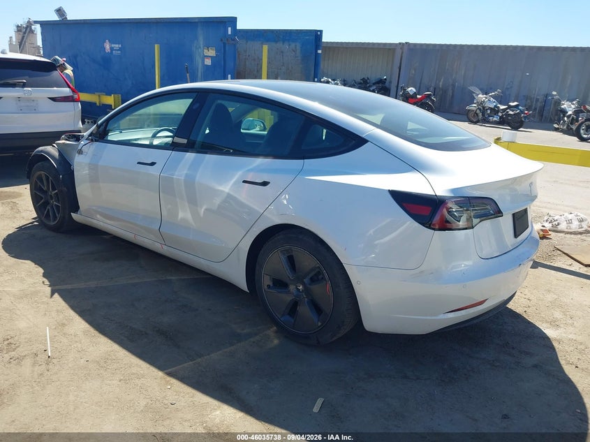 Vin: 5yj3e1ea2mf029724, lot: 46535157, tesla model 3 standard range plus rear-wheel drive 20213