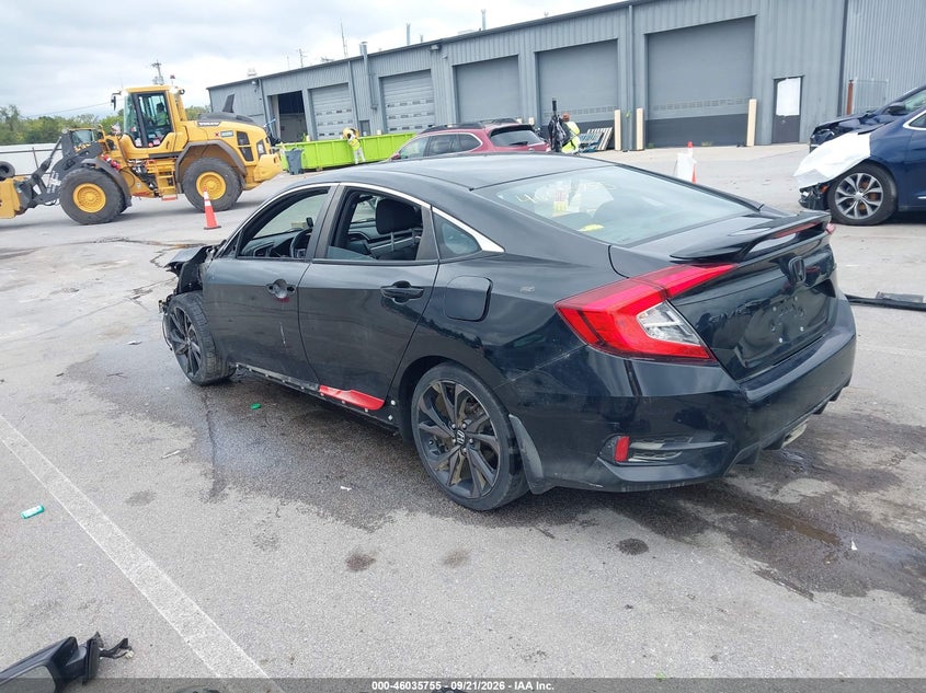 Vin: 19xfc2f88me002358, lot: 46535174, honda civic sport 20213