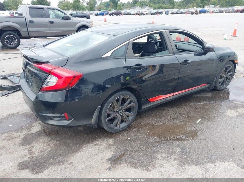 Vin: 19xfc2f88me002358, lot: 46535174, honda civic sport 20214
