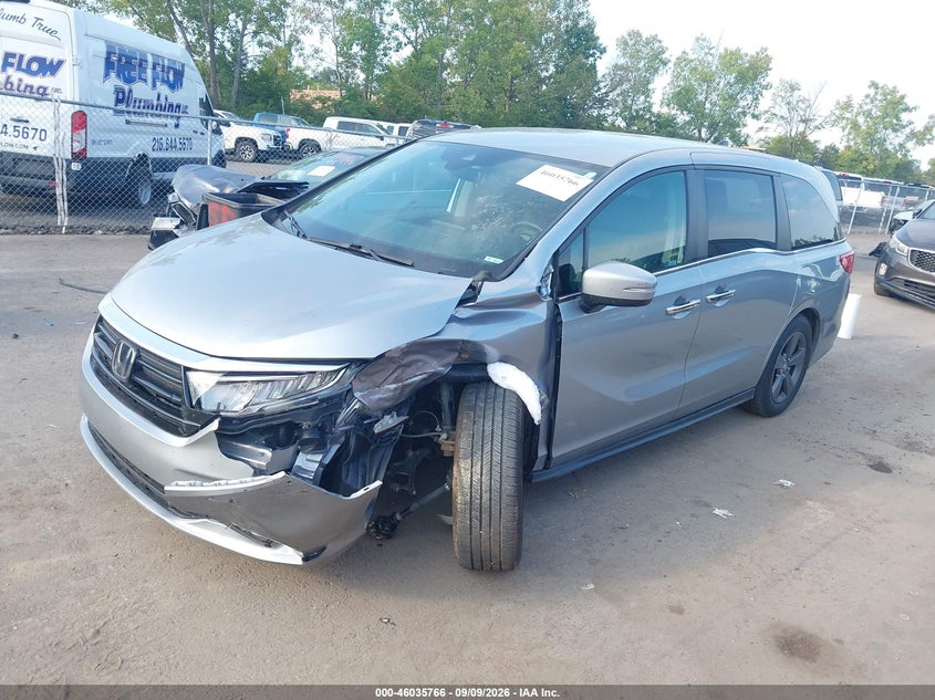 Vin: 5fnrl6h58mb033367, lot: 46535185, honda odyssey ex 20212