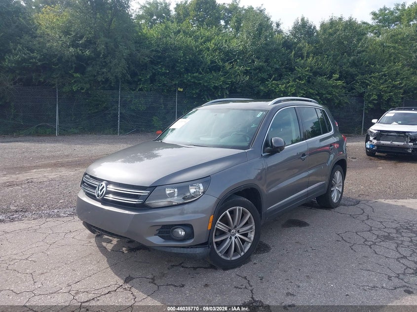 VOLKSWAGEN TIGUAN 2014 VIN WVGAV3AX6EW592801