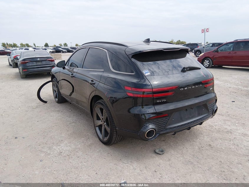 Vin: kmumadtb1nu050129, lot: 46535191, genesis gv70 2.5t awd 20223