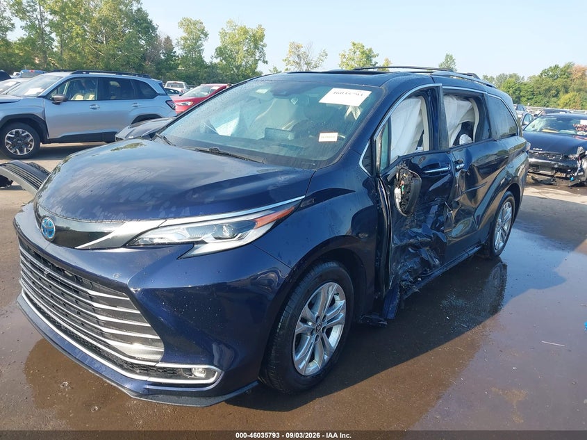 Vin: 5tdeskfcxms014746, lot: 46535212, toyota sienna platinum 20212