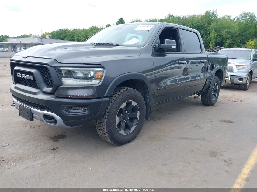 Vin: 1c6srflt2kn903965, lot: 46535261, ram 1500 rebel  4x4 5'7 box 20192