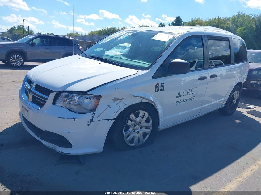 Vin: 2c4rdgbg8kr756313, lot: 46535262, dodge grand caravan se 20192