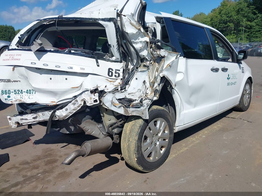 Vin: 2c4rdgbg8kr756313, lot: 46535262, dodge grand caravan se 20194