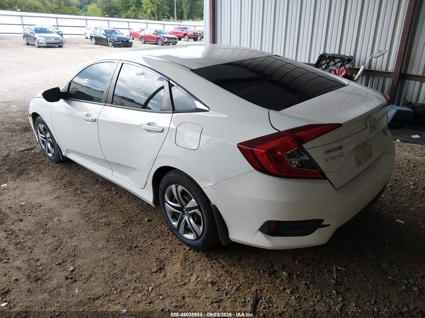 Vin: 19xfc2f51ge049824, lot: 46535374, honda civic lx 20163