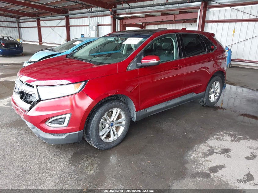 2017 Ford Edge, Удар спереди, IAAI, VIN 2FMPK4J84HBB11418 — фото 2