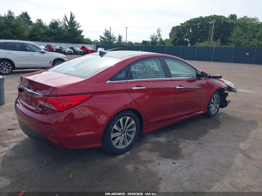 Vin: 5npec4ac8eh819183, lot: 46535448, hyundai sonata limited 20144