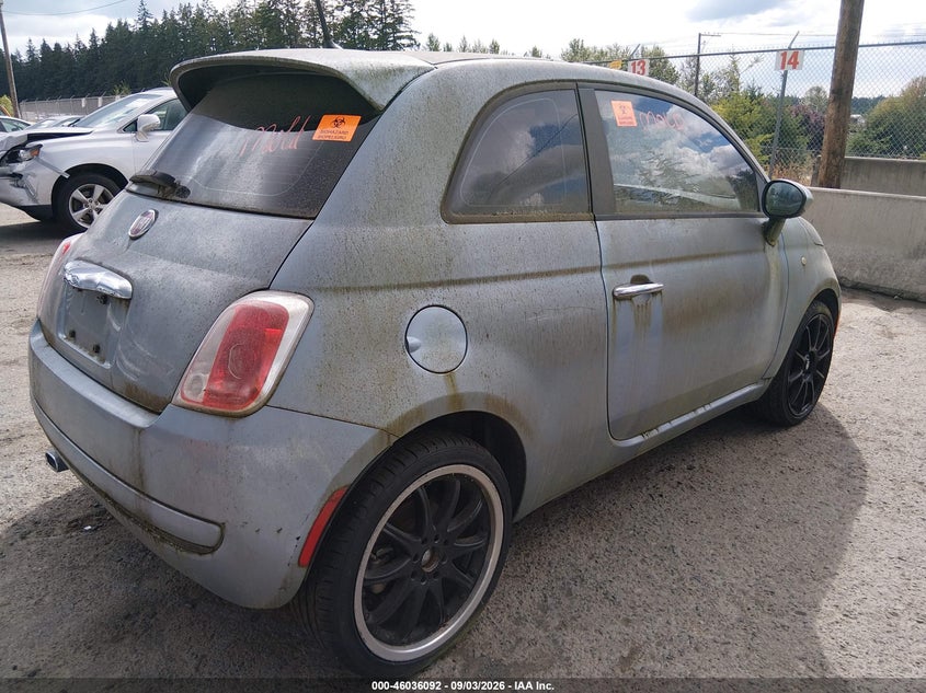 FIAT 500 2013 VIN 3C3CFFAR5DT665999