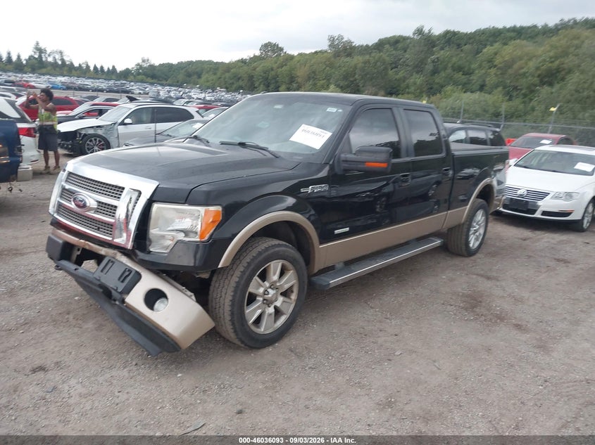 Vin: 1ftfw1et4cfb96642, lot: 46535512, ford f-150 lariat 20122