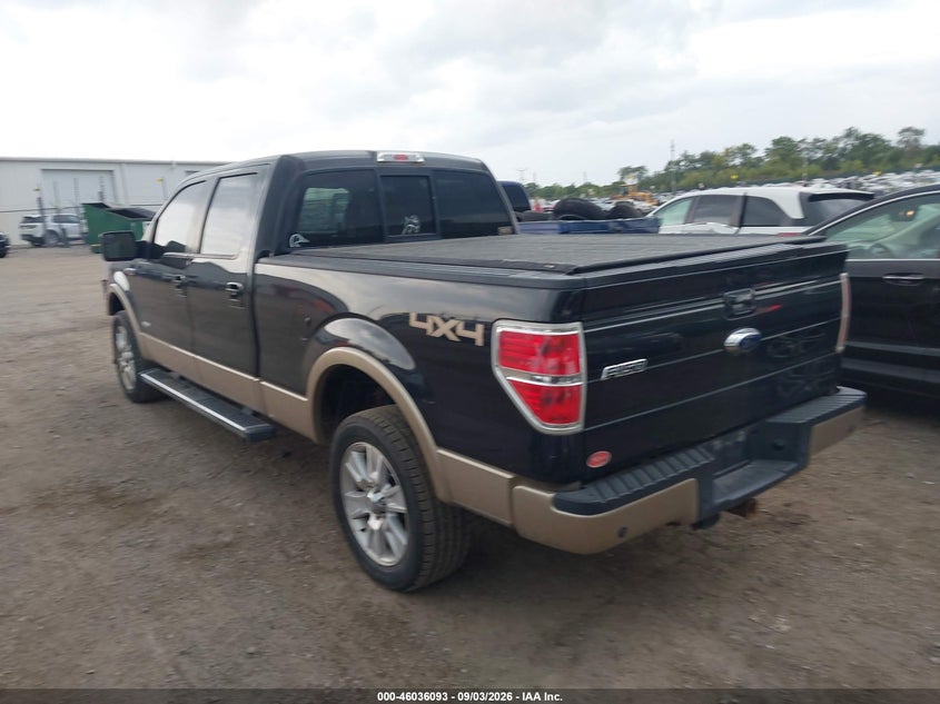 Vin: 1ftfw1et4cfb96642, lot: 46535512, ford f-150 lariat 20123