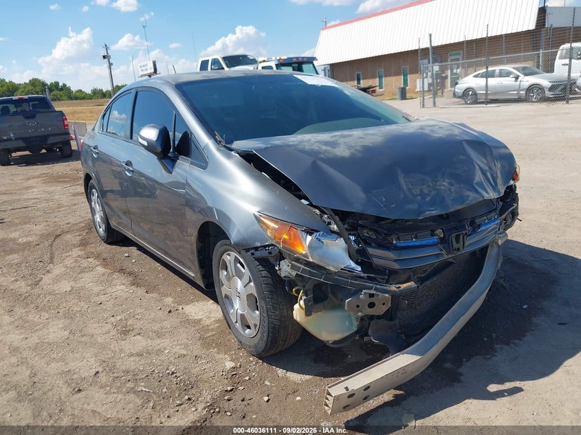 Vin: jhmfb4f2xcs003970, lot: 46535530, honda civic hybrid 2012 img_1