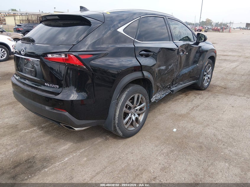 Vin: jtjbarbzxg2058313, lot: 46535569, lexus nx 200t 20164