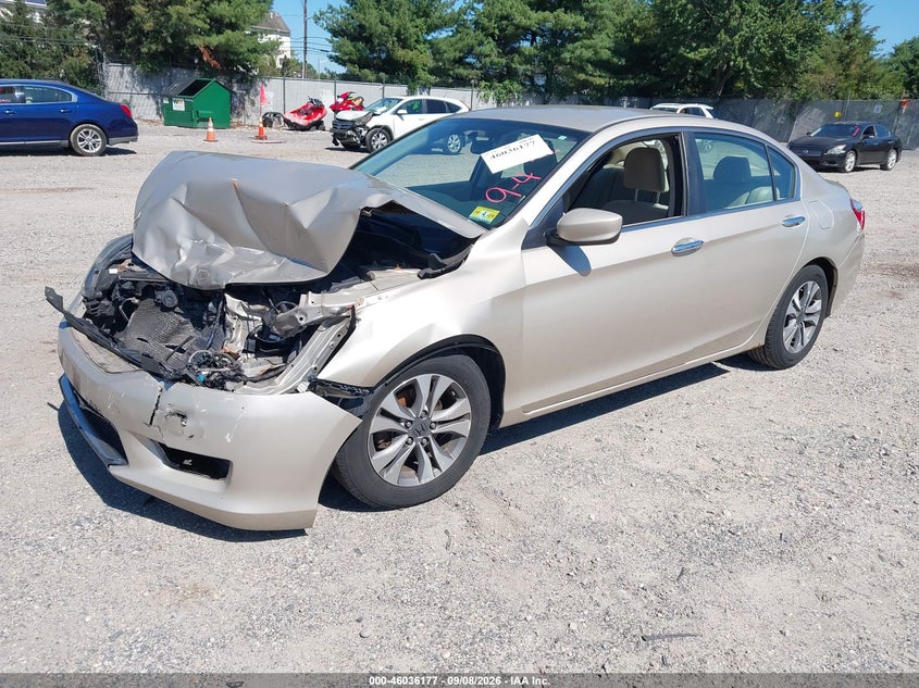 2013 Honda Accord Lx, Front End, IAAI, VIN 1HGCR2F38DA165392 — photo 2