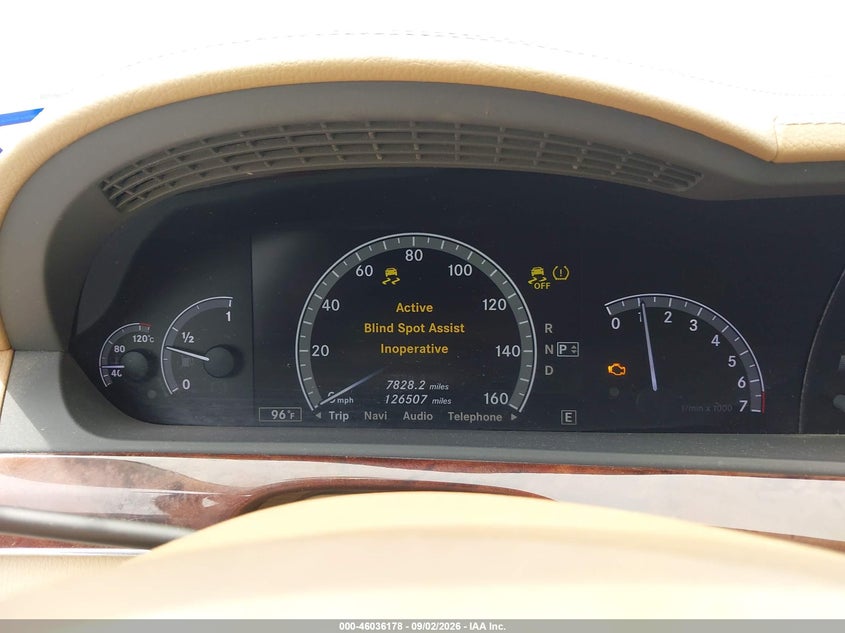 2012 MERCEDES-BENZ S 550 auction photo 7