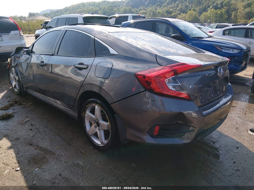 Vin: 2hgfc2f53jh528677, lot: 46535600, honda civic lx 20183