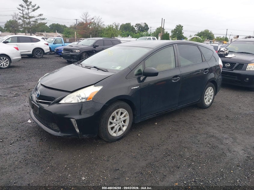 Vin: jtdzn3euxe3360436, lot: 46535677, toyota prius v two 20142