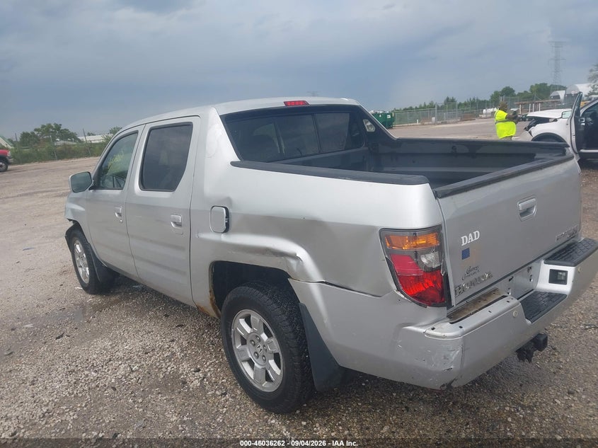 HONDA RIDGELINE 2008 VIN 2HJYK16588H540592