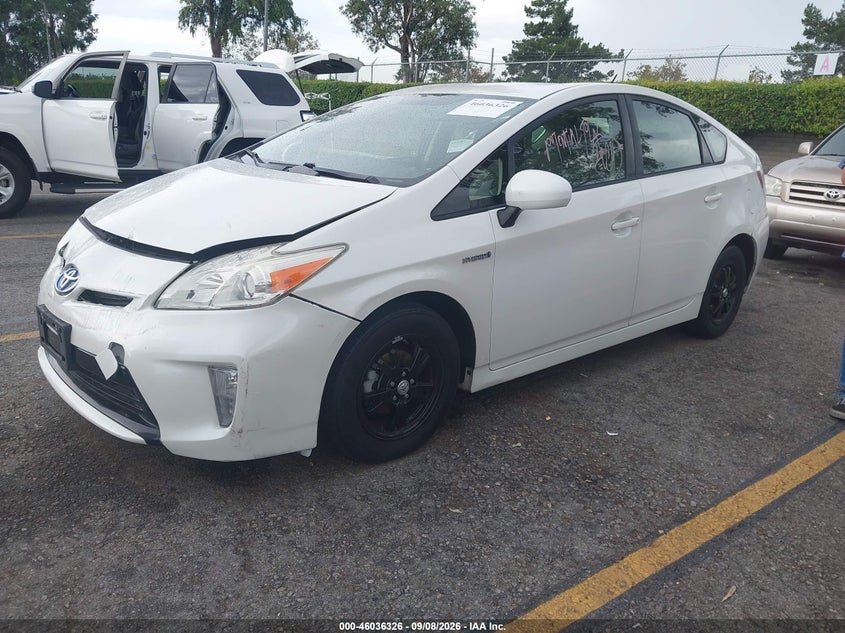 Vin: jtdkn3du9d5559273, lot: 46535744, toyota prius two 20132