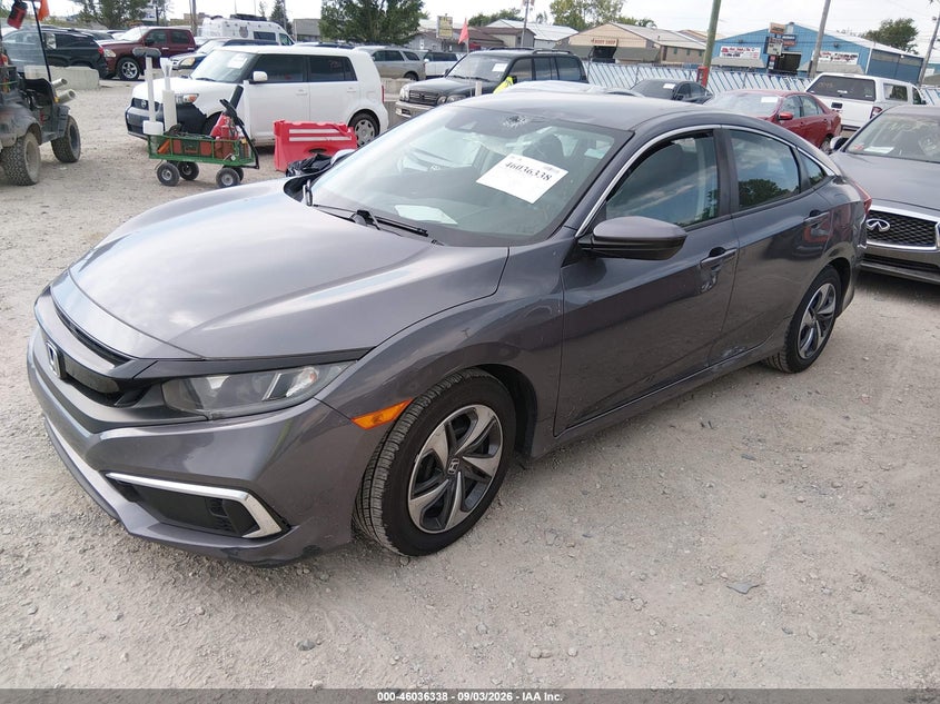Vin: 2hgfc2f67kh596720, lot: 46535757, honda civic lx 20192