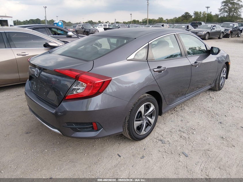 Vin: 2hgfc2f67kh596720, lot: 46535757, honda civic lx 20194