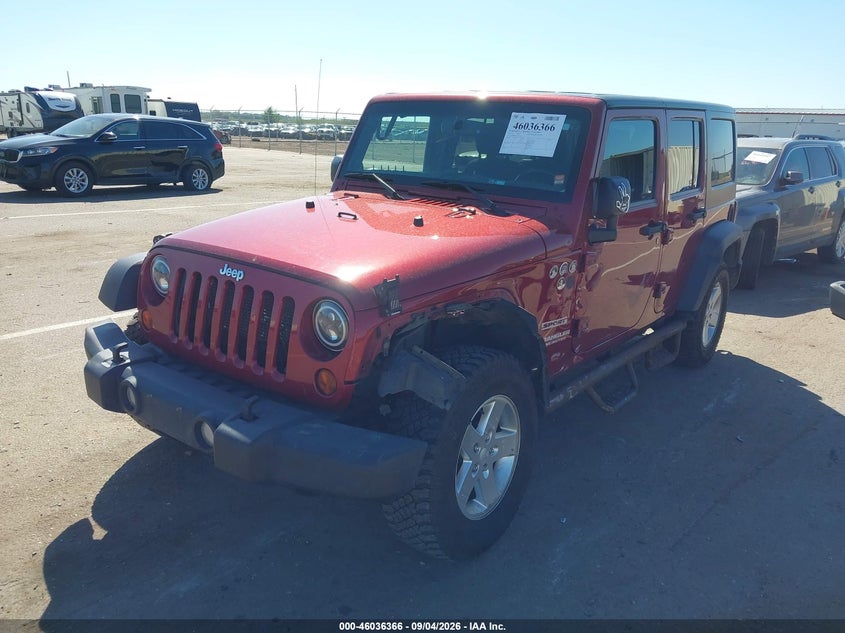 Vin: 1c4bjwdg5dl615485, lot: 46535785, jeep wrangler unlimited sport 20132