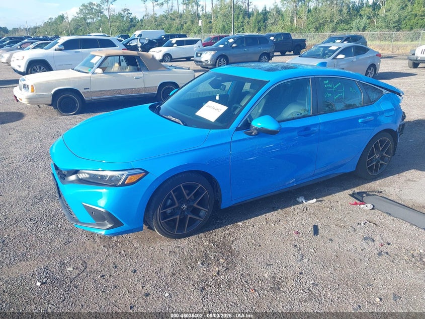Vin: 19xfl1h87pe003478, lot: 46535821, honda civic sport touring 20232